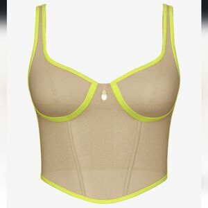 1316 NWT Victoria's Secret PINK Wink Charmed Fruit Corset Top Large